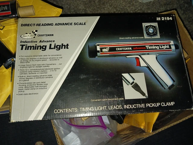 Vintage SEARS Craftsman Inductive Timing Light 28-2194 ORIGINAL Box Made in USA