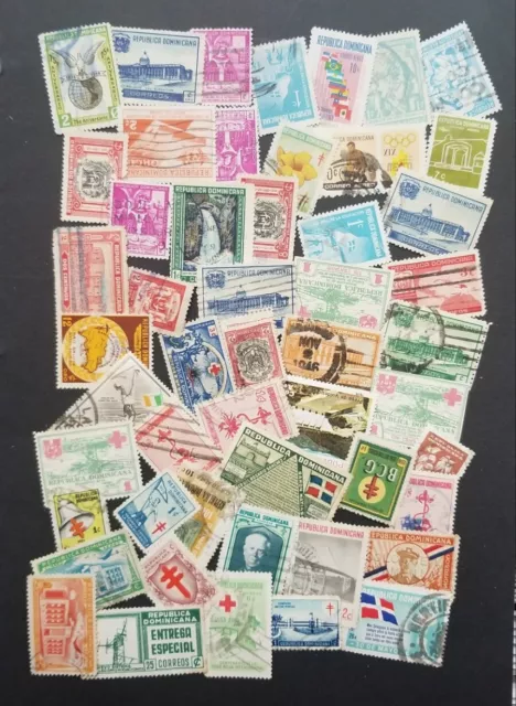 DOMINICAN REPUBLIC Used Stamp Lot Collection T5413