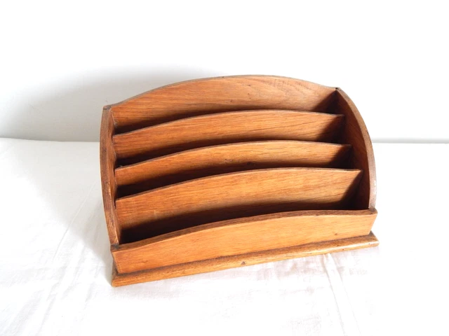 Geko 1 Porte-Lettres avec tiroir, Bois, Marron, Taille Unique