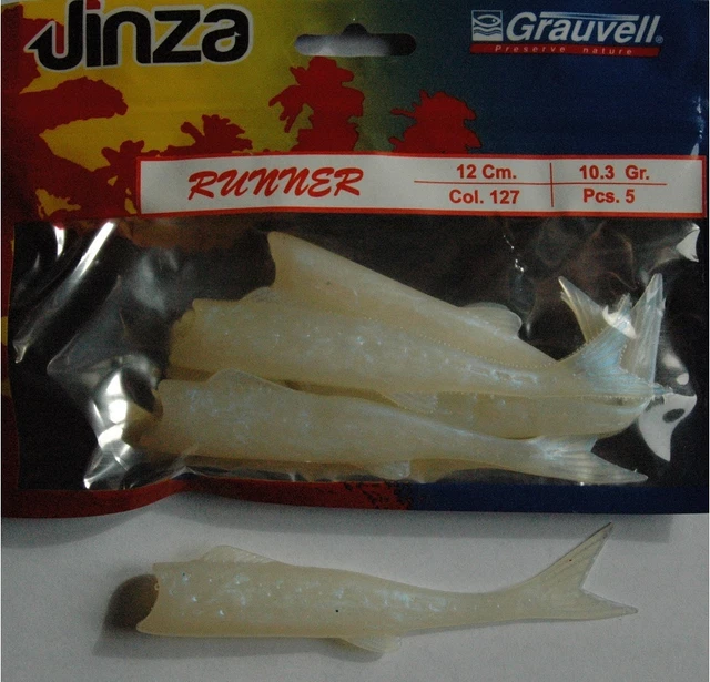 Leurre Souple Grauvell Jinza Runner 12cm (Couleur 127) - Lot De 5