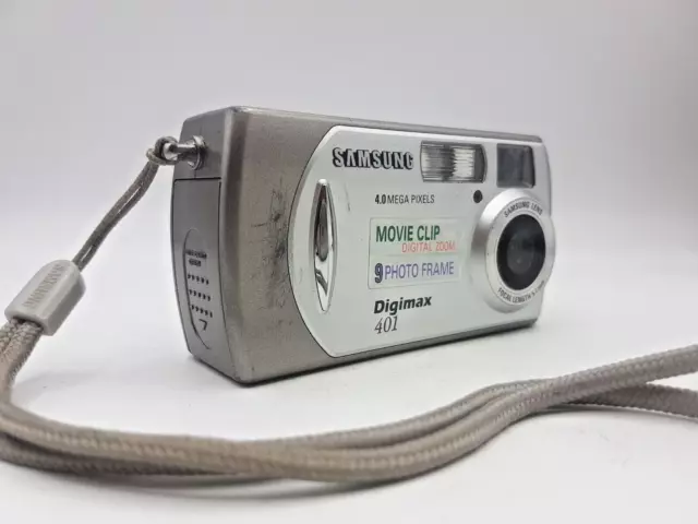 Samsung Digimax 401 4.0 MP Compact Digital Camera Silver Tested