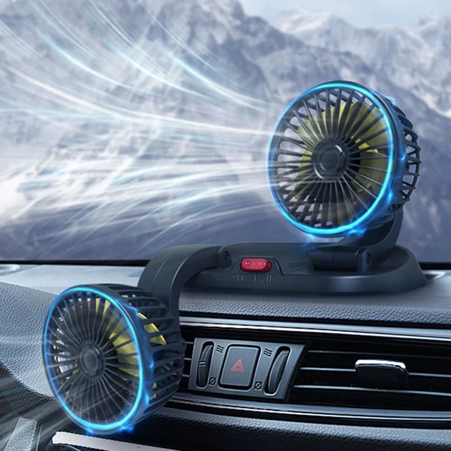 de camion Ventilateur de voiture Refroidissement d'été Double-tête