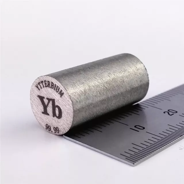 Ytterbium Metall 99,99% 11g 10 Durchmesser x 20mm Länge Element Yb Proben