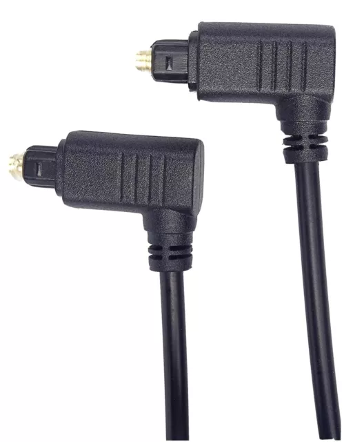 2m Câble Toslink Câble Optique Numérique Câble Audio Câble 90° Coudée