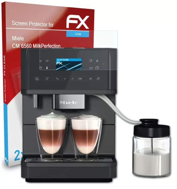 atFoliX 2x Protecteur d'écran pour Miele CM 6560 MilkPerfection clair