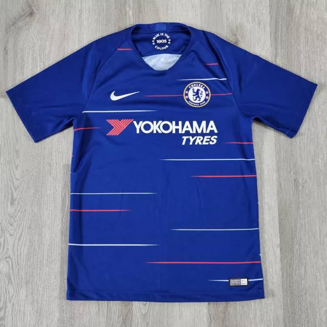 Mens Nike 2018/19 Chelsea Home Football Shirt Short Sleeve - Size Small