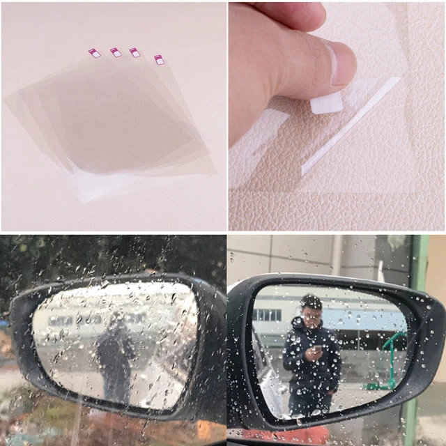 Car Anti Fog Water Mist Rainproof Clear Rear View Mirror Window Protective Film