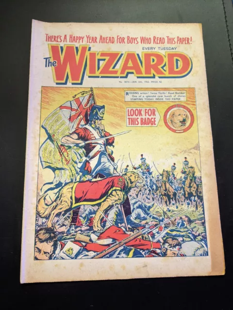 Wizard Comic No 1873, January 6th 1962, D.C. Thomson, FREE UK POSTAGE