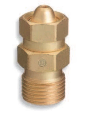 Brass Cylinder Adaptors, Cga-200 "Mc" Acetylene to Cga-300 Commercial Acetylene