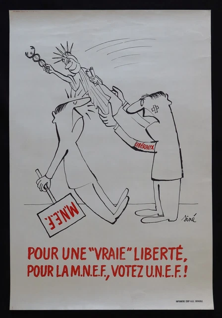 Affiche Printemps De Prague 1968, Poster "Avec La Liberté Pour La Liberté"