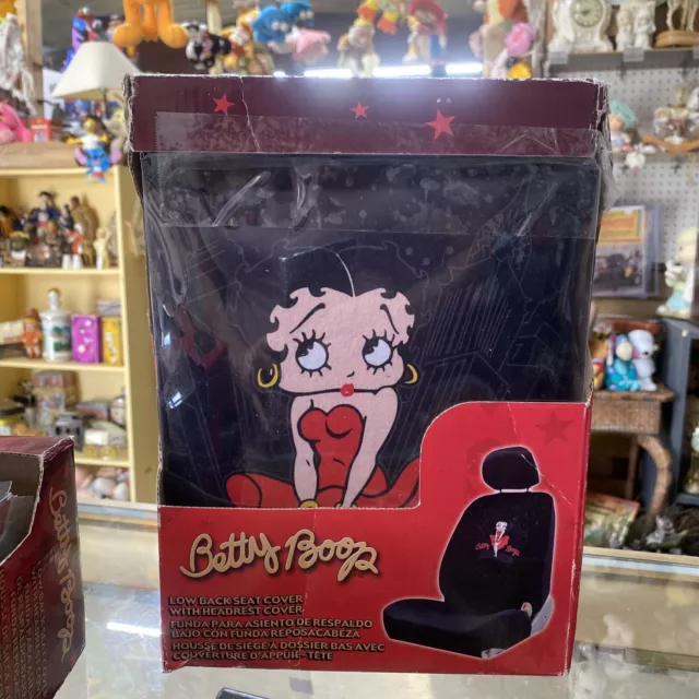 New Betty Boop Skyline Red Dress Single Car Truck Front Low Back Seat Cover