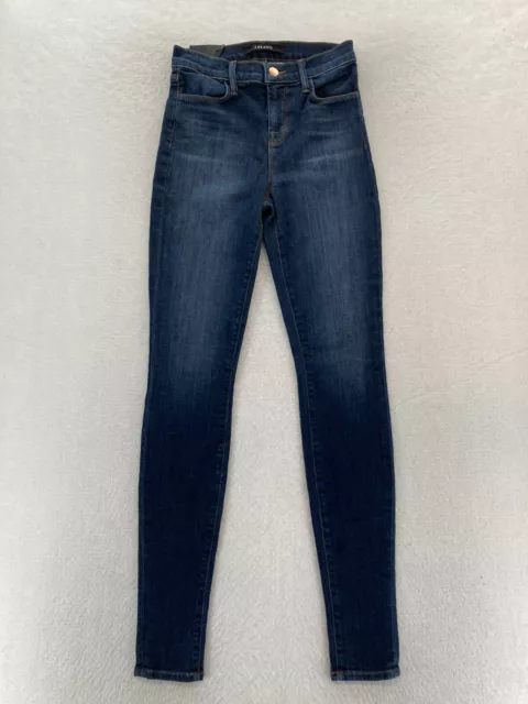 J Brand Maria Jeans Women's 24 High Rise Skinny Dark Wash Blue Stretch Denim NWT