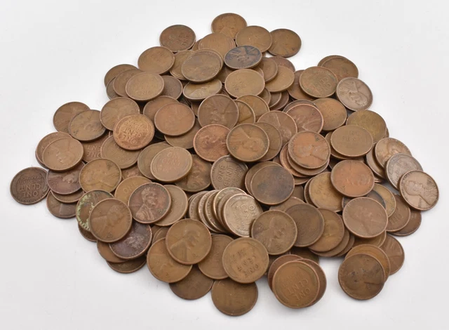 Roll of 50 1929-S Lincoln Wheat Cent - Huge Hoard Collection Lot *0741