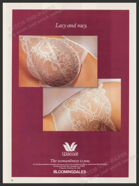 PLAYTEX LINGERIE 1980S Print Advertisement Ad 1987 Lace Bra Panties $12.99  - PicClick