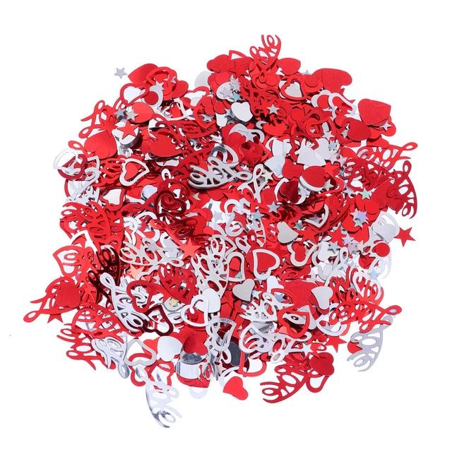 Confetti San Valentino Pellicola Metallo Scintillante Decorazione Sposa