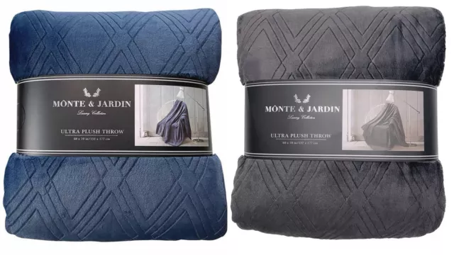MONTE JARDIN Ultra Plush Throw Luxury Collection 60x70in