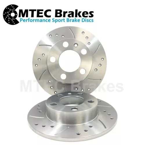 Honda Civic Type R FN2 Drilled Grooved Rear Brake Discs