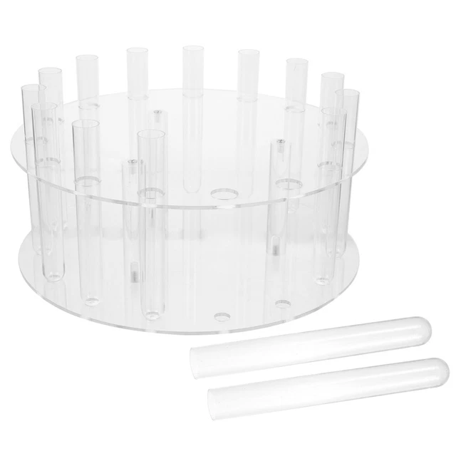CAKE DISPLAY STAND Fillable Riser Stands Cakes Clear Acrylic Flower