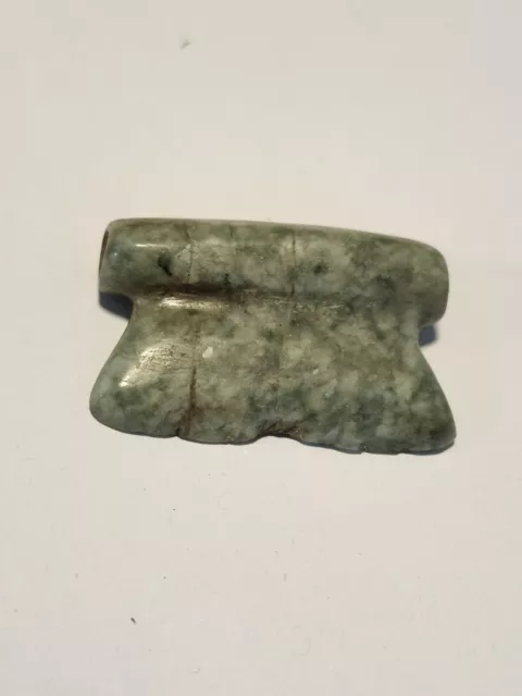 Pre Columbian Mayan Authentic Polished Jade Pendant