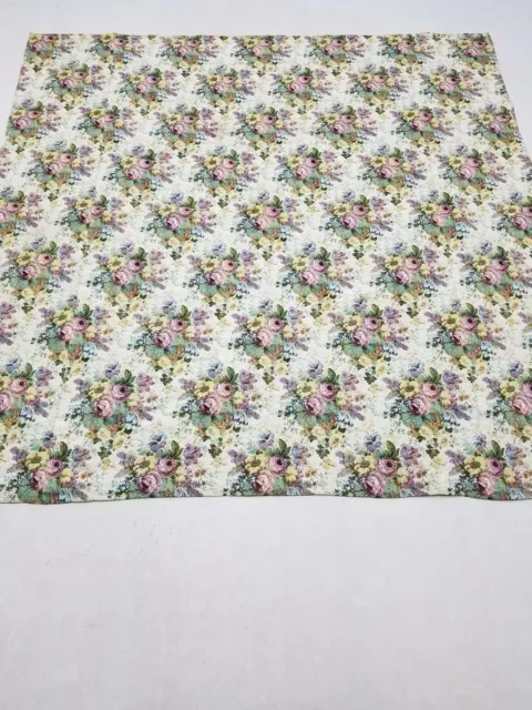 Vintage French Floral Scene Wall Hanging Tapestry 218x217cm