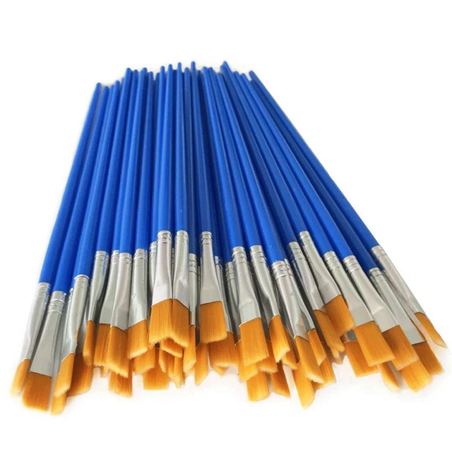 Set di Pennelli 50 Pezzi Kit di Pittura per Bambini nel Nylon per Capelli P Z7N6