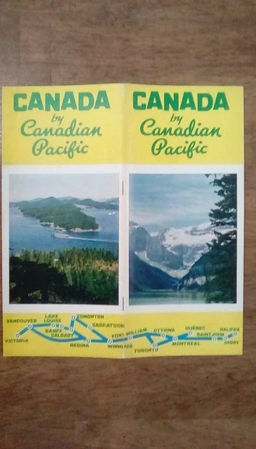 "CANADA" by CANADIAN PACIFIC RAILWAY - BROCHURE 1940'S - *HISTORIC - CLOSEOUTS*