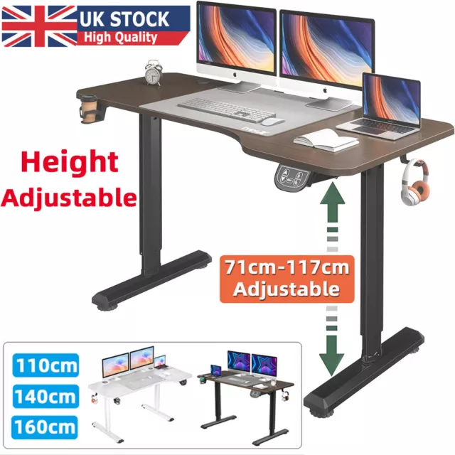 Electric Standing Desk Height Adjustable Sit to Stand Table Computer Workstation