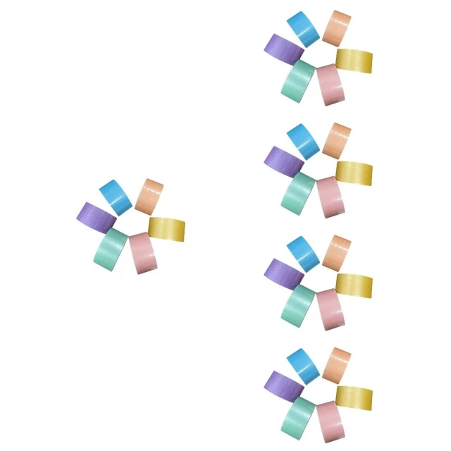 30 rollos de cintas de colores de novedad creativas para niños para aliviar el estrés hágalo usted mismo