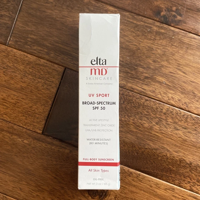 Elta MD UV Sport Broad Spectrum SPF 50 3oz/85g Exp 7/2025 Box Imperfect