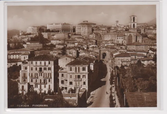 1939 - Antica Cartolina Di Perugia - Panorama - Formato Grande
