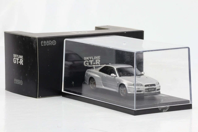 Miniature EBBRO 1/43 - Nissan GT-R Black Edition Blanche - Très Bon état
