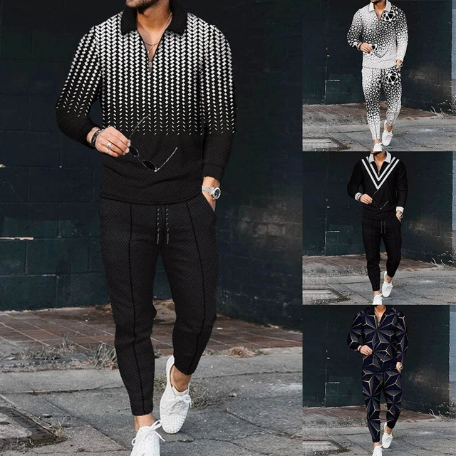 Uomo Pantaloni Uomo Tuta da Ginnastica SPORTS Abiti Passeggio Nuovo con Zip