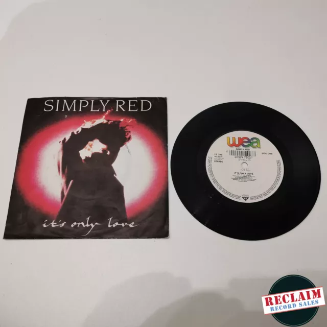 simply red its only love 7" vinyl record very good condition