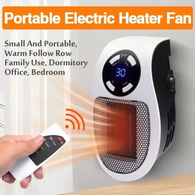 Chauffage électrique pour la maison, réchaud portable, plug-in mural ventilateur