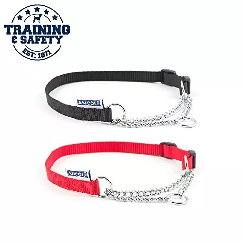 Ancol Heritage-Collier pour Chien en Nylon et chaîne de contrôle. 3