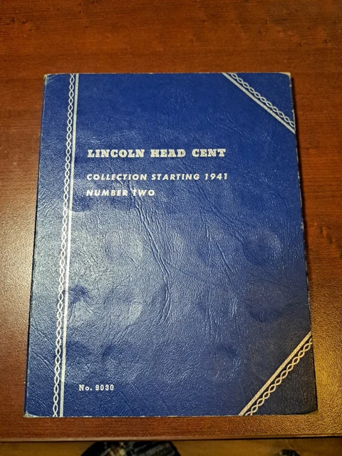 USA Penny Set Lincoln Head Cent 1941 Partial Whitman Folder