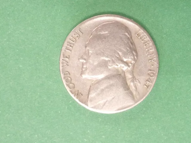 Closeout, Sale, 1947 Jefferson Nickel, No Mint Mark, Circulated, 808