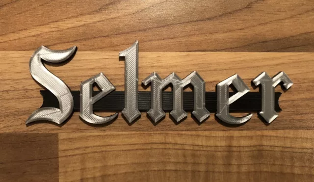 Reproduction Selmer OL Vintage Amplifier Badge Emblem Guitar Amp Cab Logo Sign