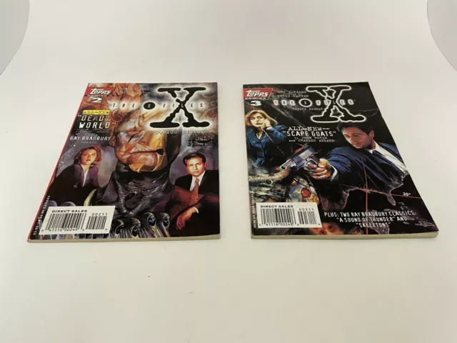 The X-Files Lot of 2 #2, 3 Topps Comics (1995) NM- 1st Print Comic Books