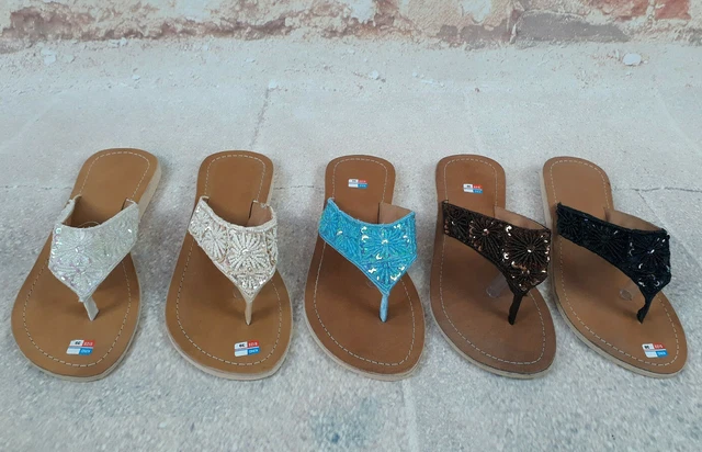 Sandales Plates Marypaz En Simili Cuir Doré - Taille 38 (dispo Du 36 Au 40) - Neuves Avec Emballage - Été 2021