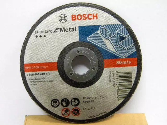 Juego de discos de corte Bosch AG4 Metal de 4 pulgadas (blanco, paquete de 10)