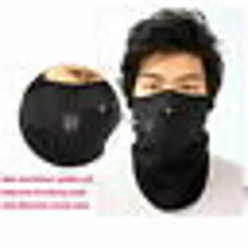 Black Neoprene Winter Warm Neck Face Mask For Motorcycle Cycling 3