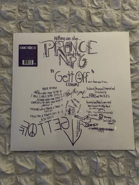 PRINCE & The New Power Generation 12" Gett Off - Damn Near 10 Minutes RSD 2023