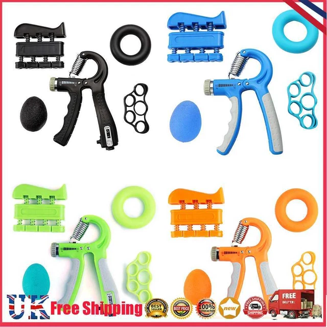 5pcs Heavy Gripper Developer Set Hand Exerciser Grip Wrist Muscle Strengthener *