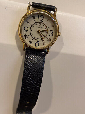 Vintage MOVADO 87-47-825 Swiss Made Women's Wristwatch Genuine Royal Lizard Band
