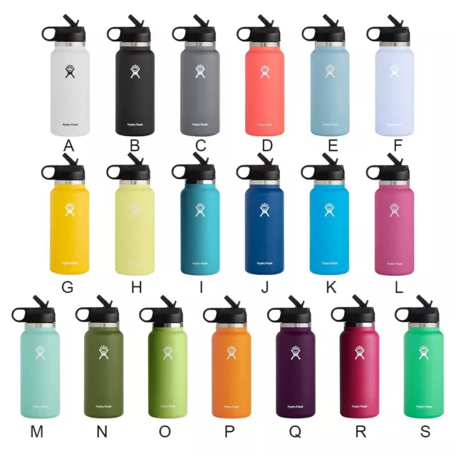 Hydro Flask 40oz Water Bottle Stainless Steel Wide Mouth Thermo Mug w/ Straw Lid 2