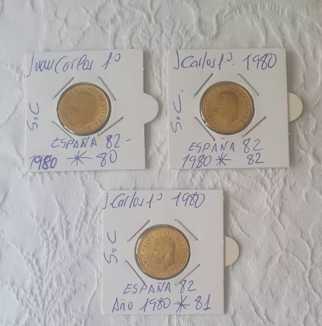 Monedas  De Una Peseta España 82 Juan Carlos  1°