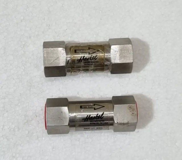 Lot De 2 Clapet Anti-Retour Haskel 28303 1/2" Fnpt, Pression : Gaz 10000 /...