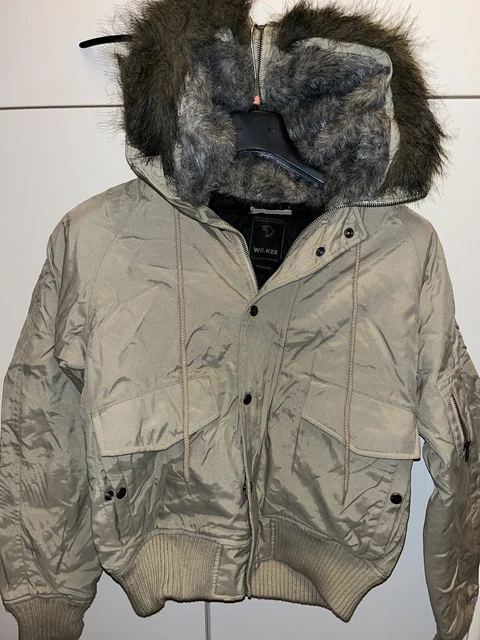 Giubbotto Uomo Invernale Piumino  Imbottito con Cappuccio Pelliccia Giubbino