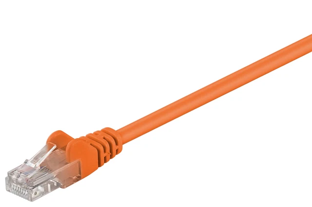 5 cavi di rete CAT 5e, U/UTP; CAT 5-0100 U/UTP ARANCIONE 1 m SB